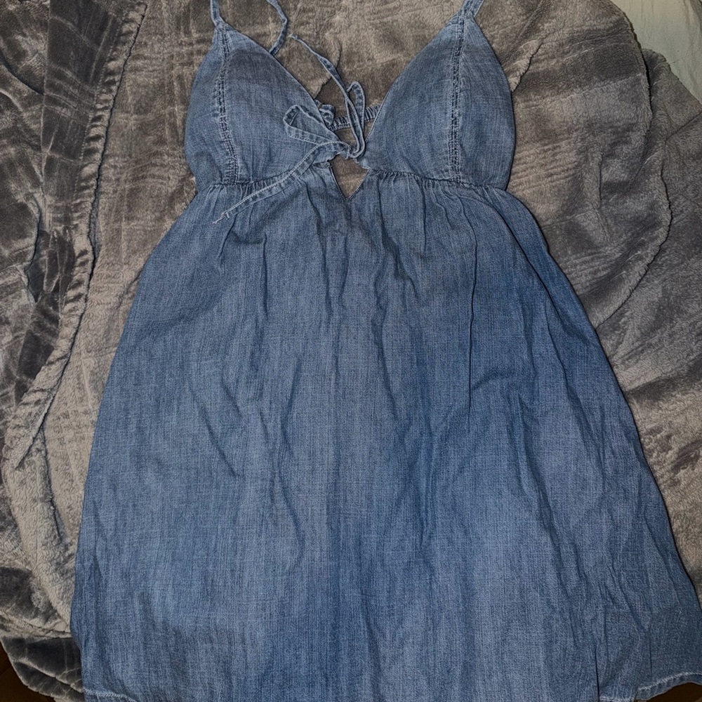 Abercrombie & Fitch Denim Blue Mini Dress